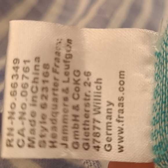 FRAAS Summer Beach Stripe Linen Cotton Blend Scarf - Picture 5 of 6